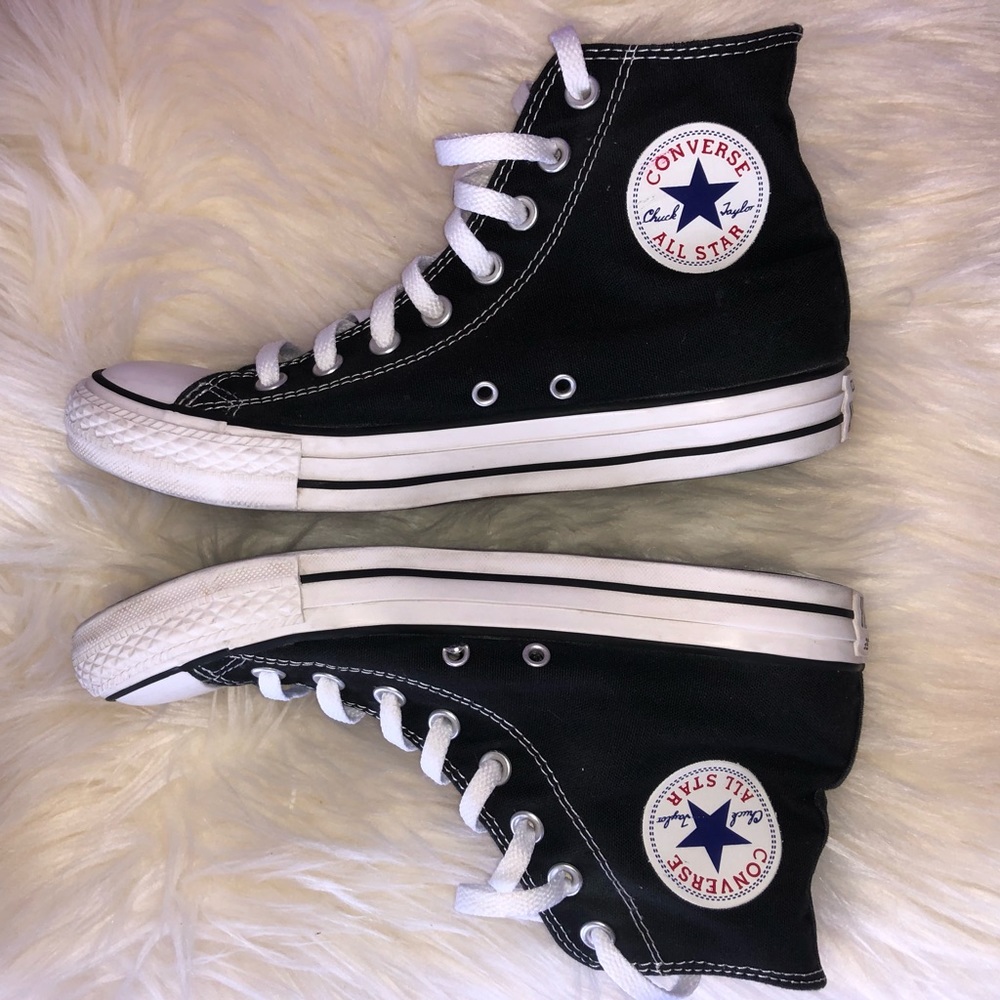 Black Converse High Tops Unisex